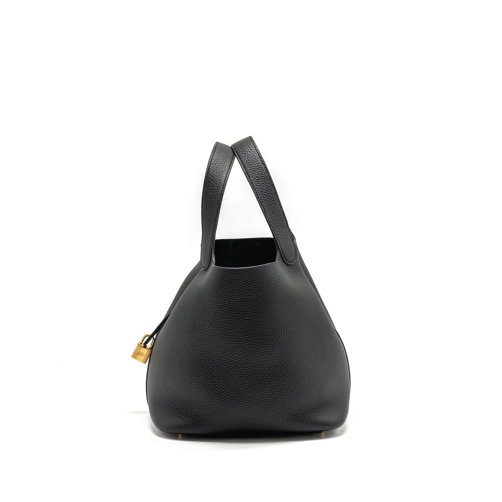 HERMES PICOTIN 22 CLEMENCE BLACK GHW