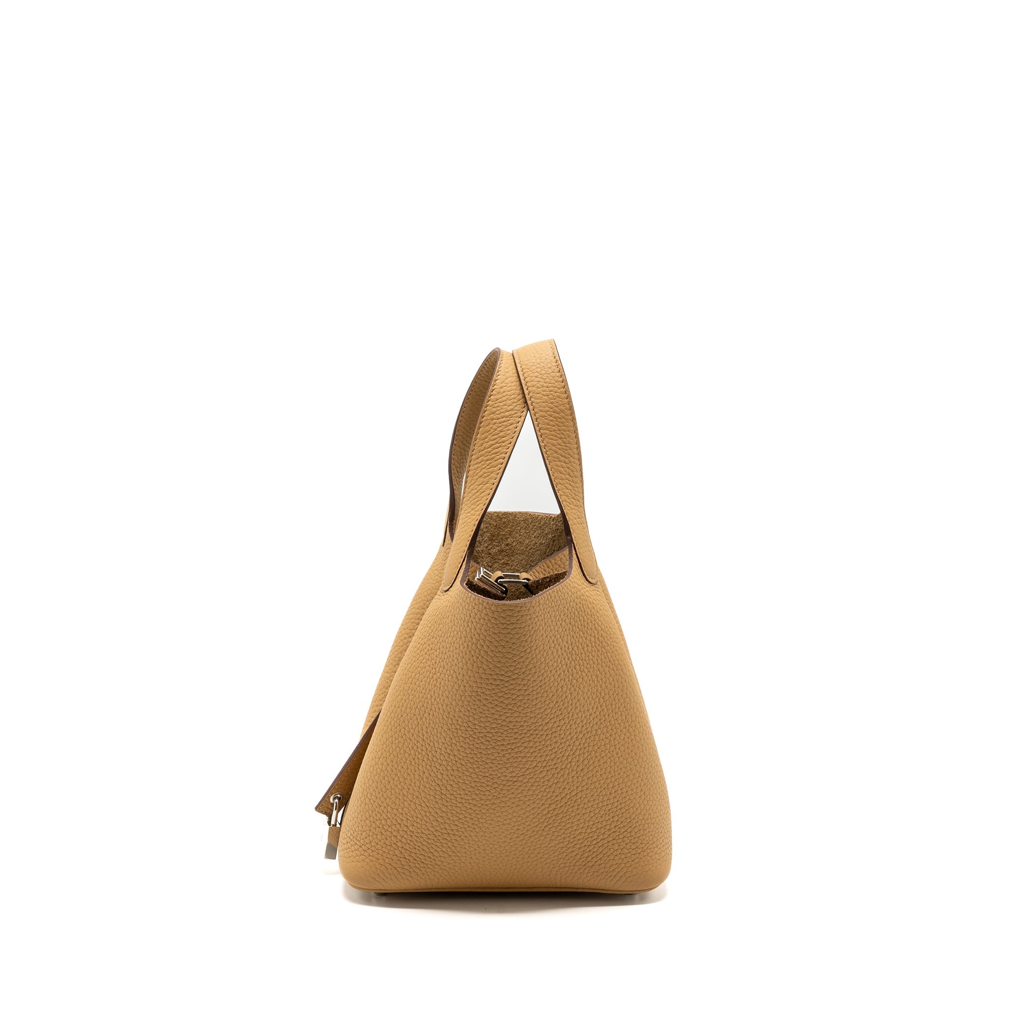 HERMES PICOTIN 18 LOCK BAG CLEMENCE 4B BISCUIT SHW