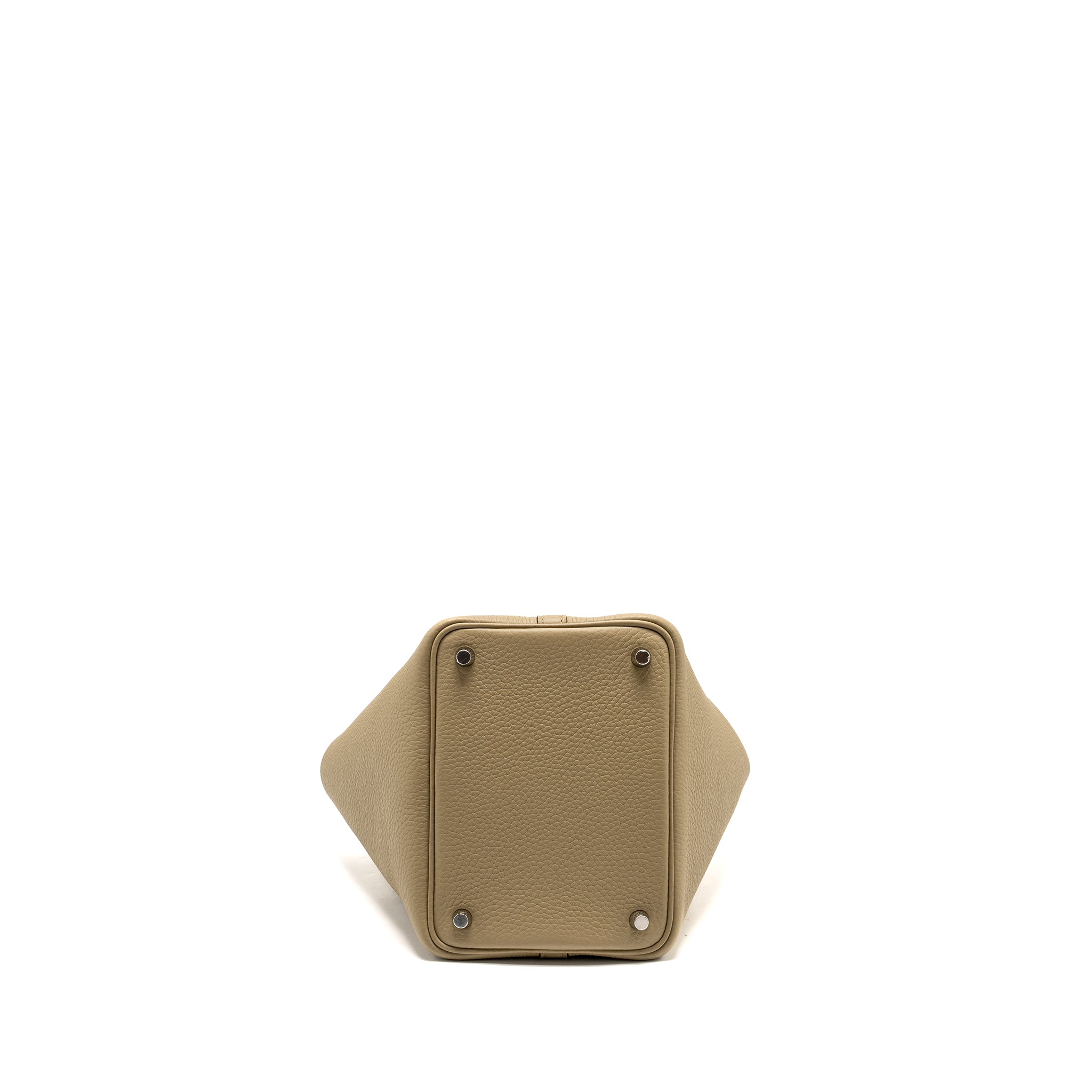 HERMES PICOTIN 18 LOCK BAG CLEMENCE 8Q BEIGE MARFA SHW