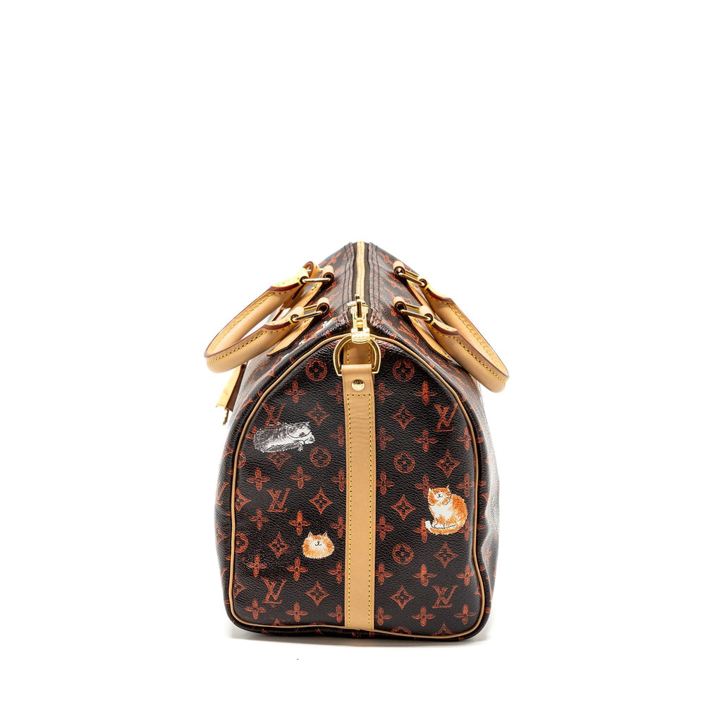 LOUIS VUITTON SPEEDY BANDOULIERE 30 CATOGRAM LIMITED EDITION CANVAS GHW