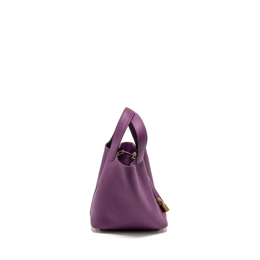 HERMES PICOTIN 18 LOCK BAG CLEMENCE ANEMONE GHW