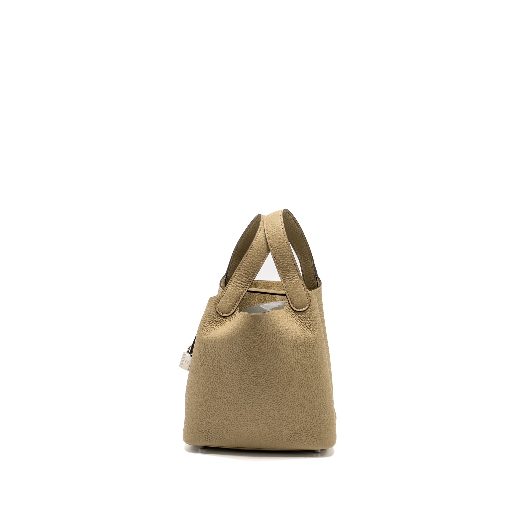 HERMES PICOTIN 18 LOCK BAG CLEMENCE 8Q BEIGE MARFA SHW