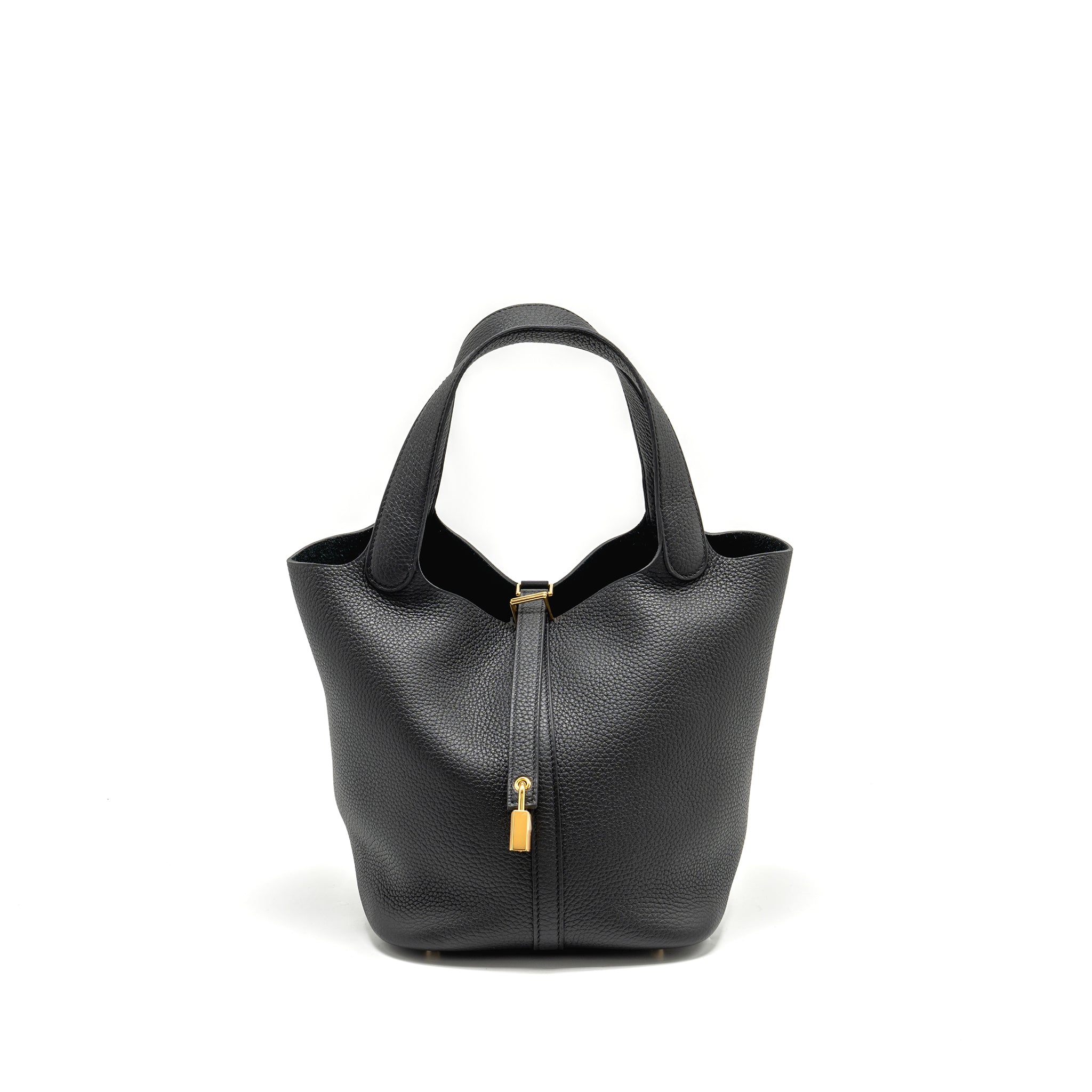 HERMES PICOTIN 22 CLEMENCE BLACK GHW