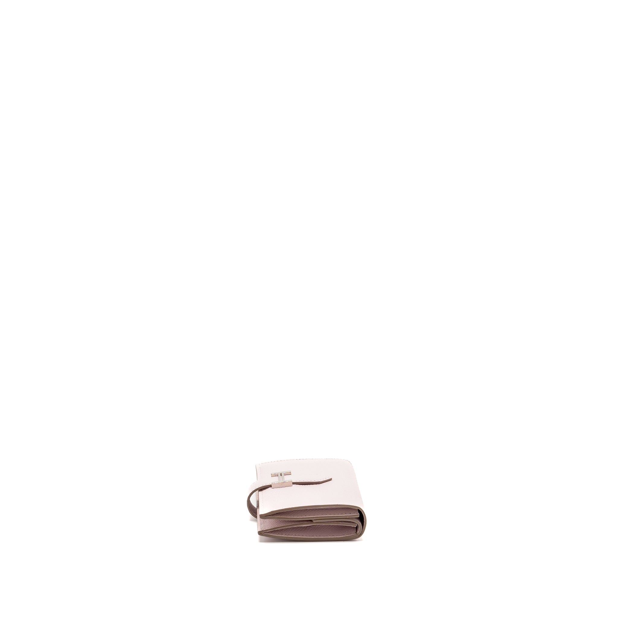 HERMES BEARN COMPACT WALLET EPSOM MAUVE PALE SHW
