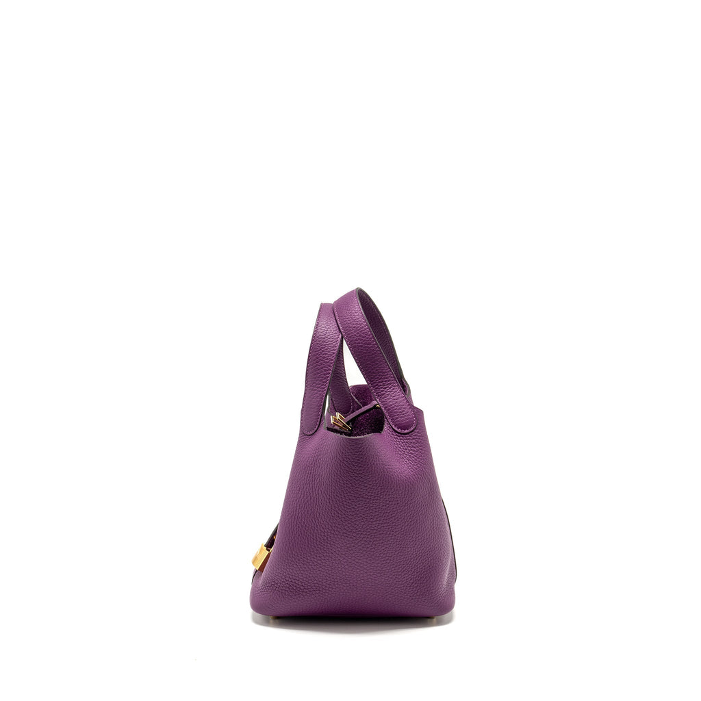 HERMES PICOTIN 18 LOCK BAG CLEMENCE ANEMONE GHW