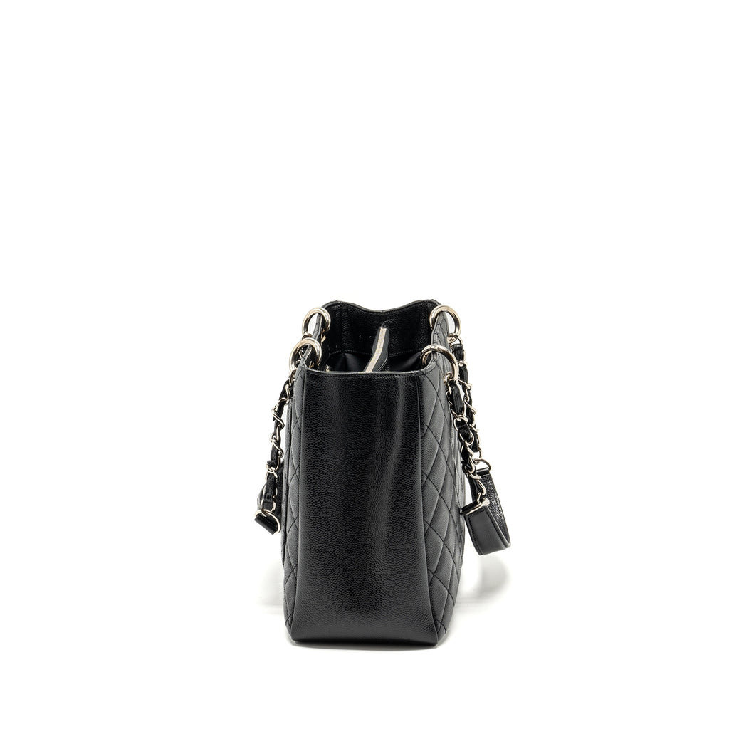 CHANEL GRAND SHOPPING TOTE BAG CAVIAR BLACK SHW