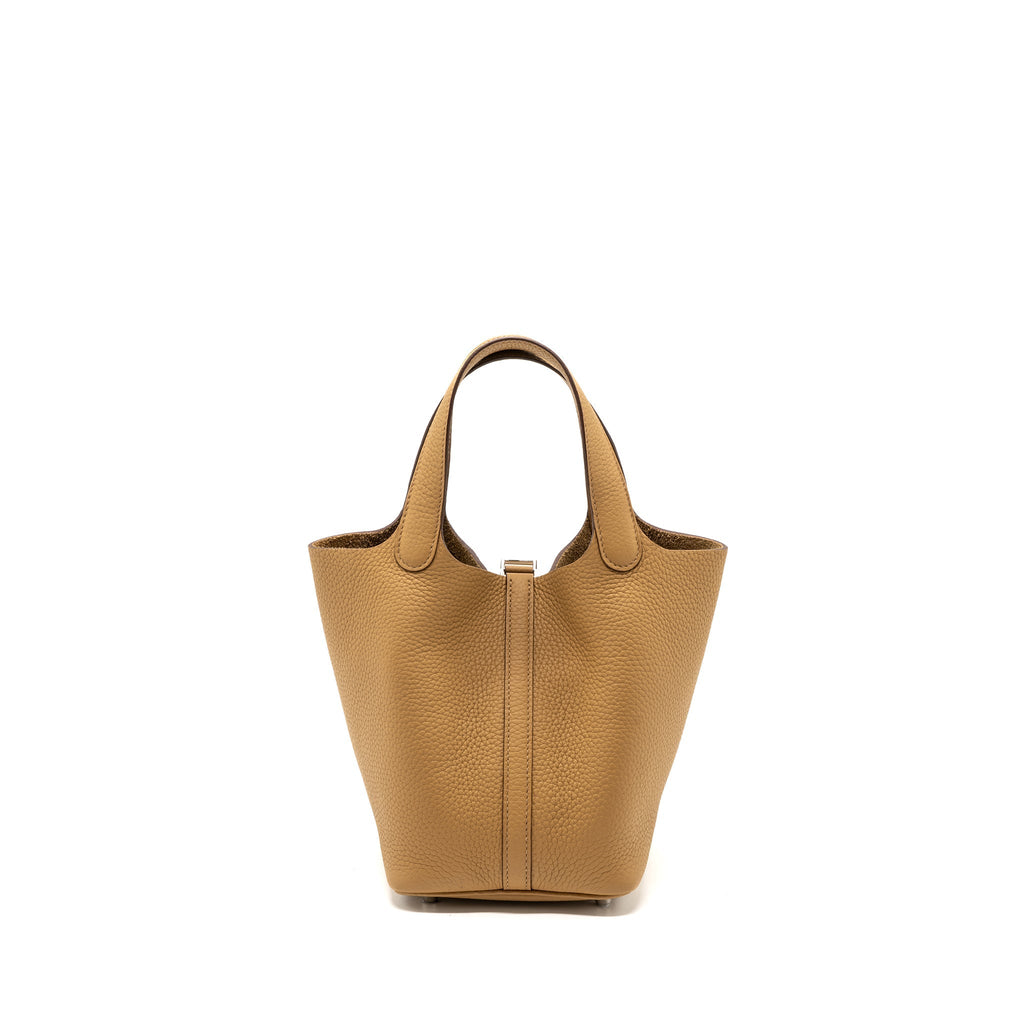 HERMES PICOTIN 18 LOCK BAG CLEMENCE 4B BISCUIT SHW