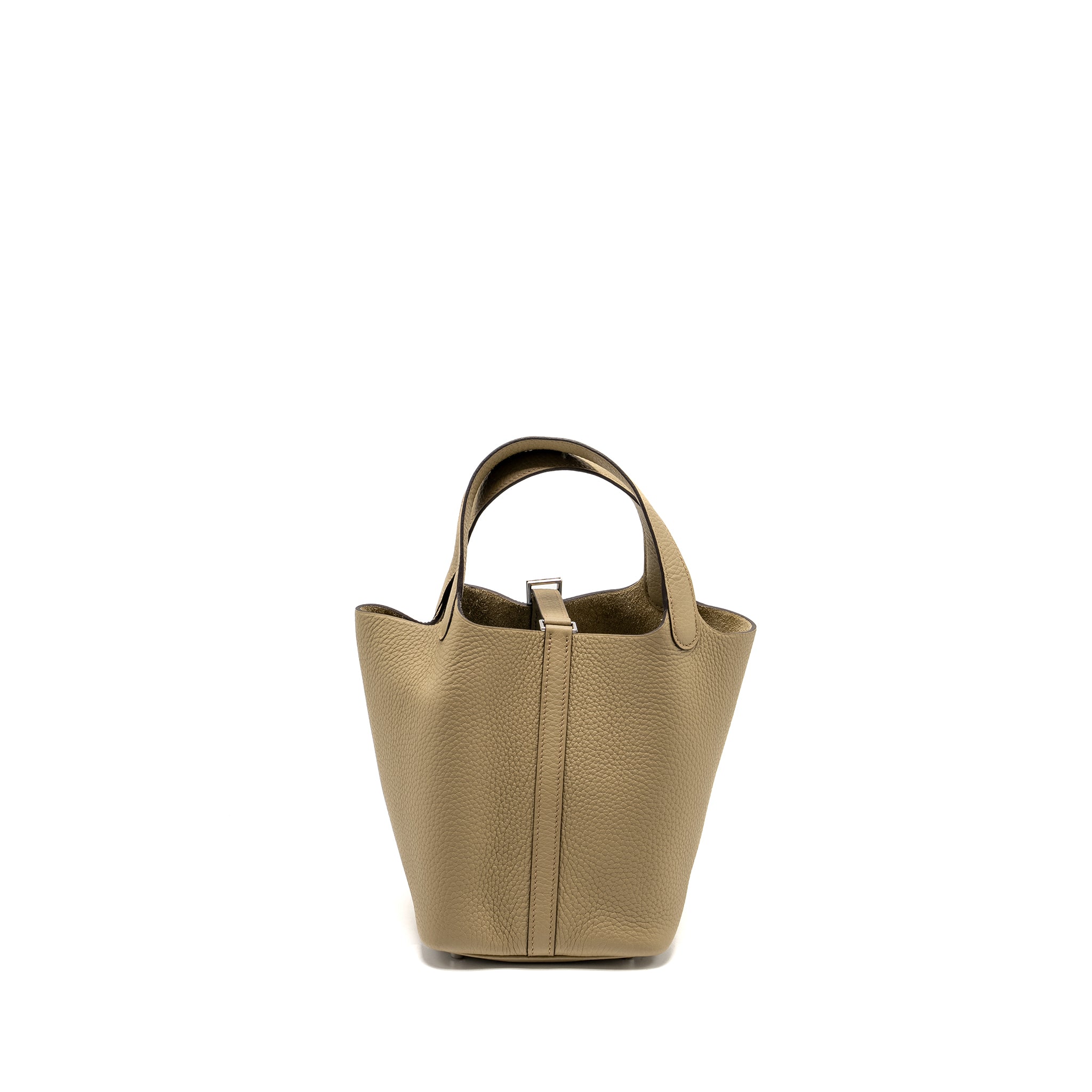 HERMES PICOTIN 18 LOCK BAG CLEMENCE 8Q BEIGE MARFA SHW