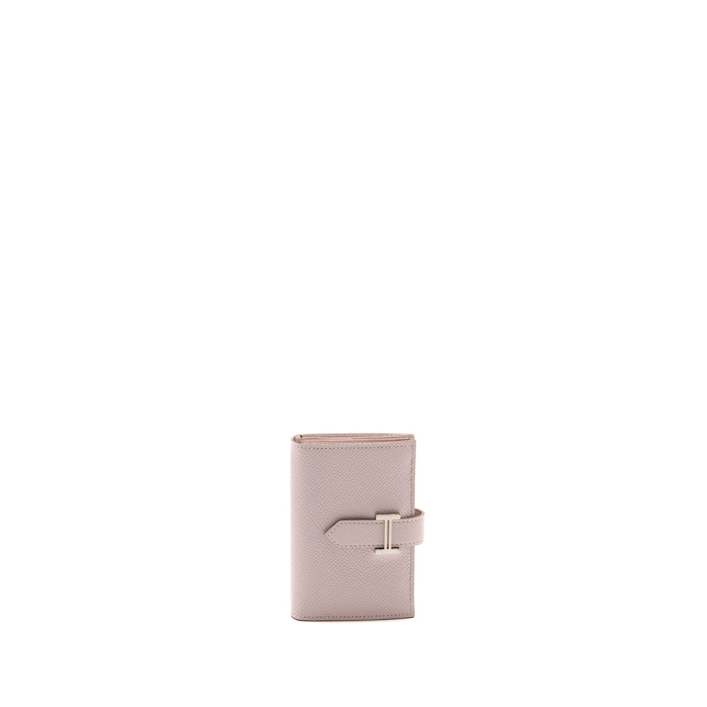 HERMES BEARN COMPACT WALLET EPSOM MAUVE PALE SHW