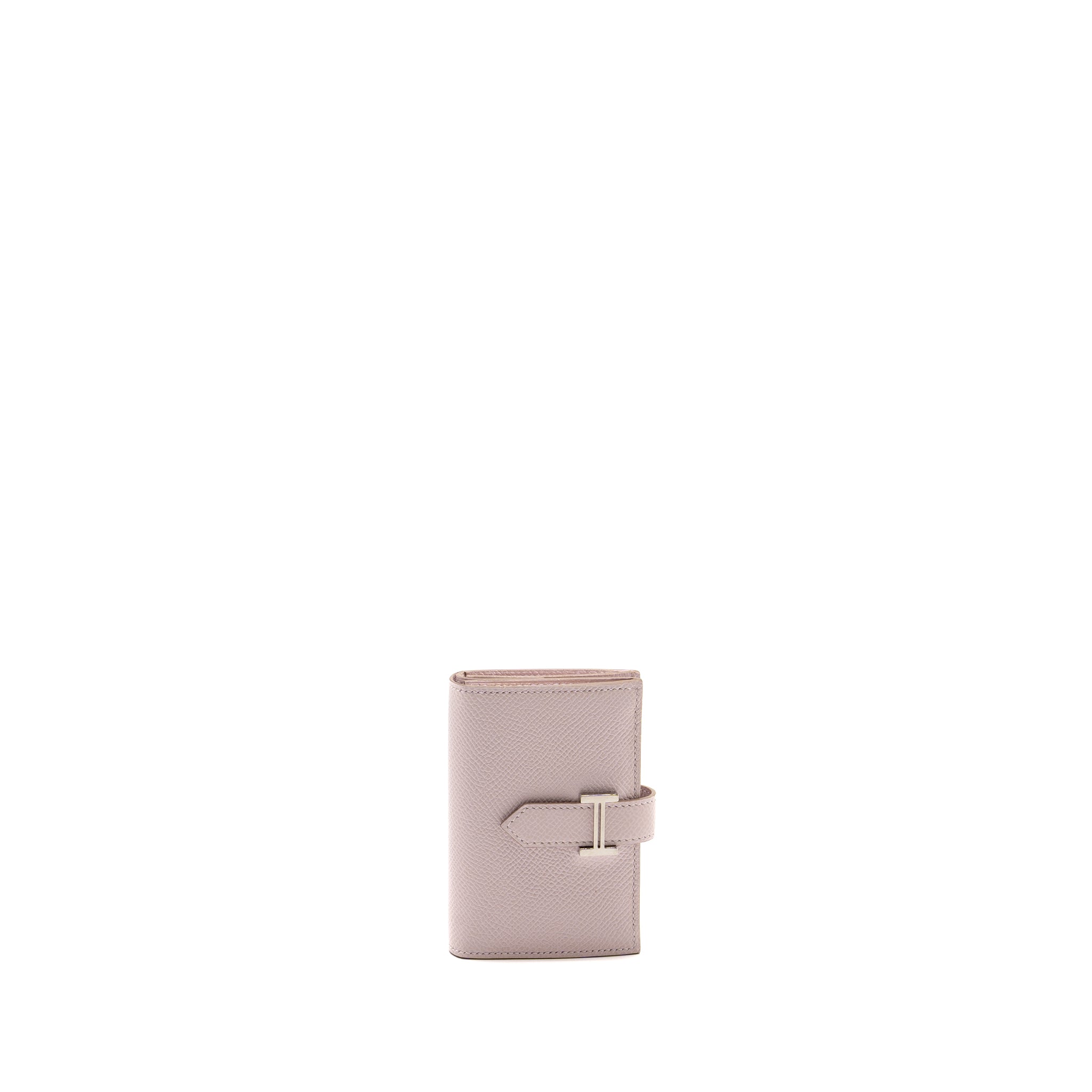 HERMES BEARN COMPACT WALLET EPSOM MAUVE PALE SHW