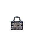 DIOR MINI BOOK TOTE LIMITED EDITION TOILE DE JOUY REVERSE EMBROIDERY