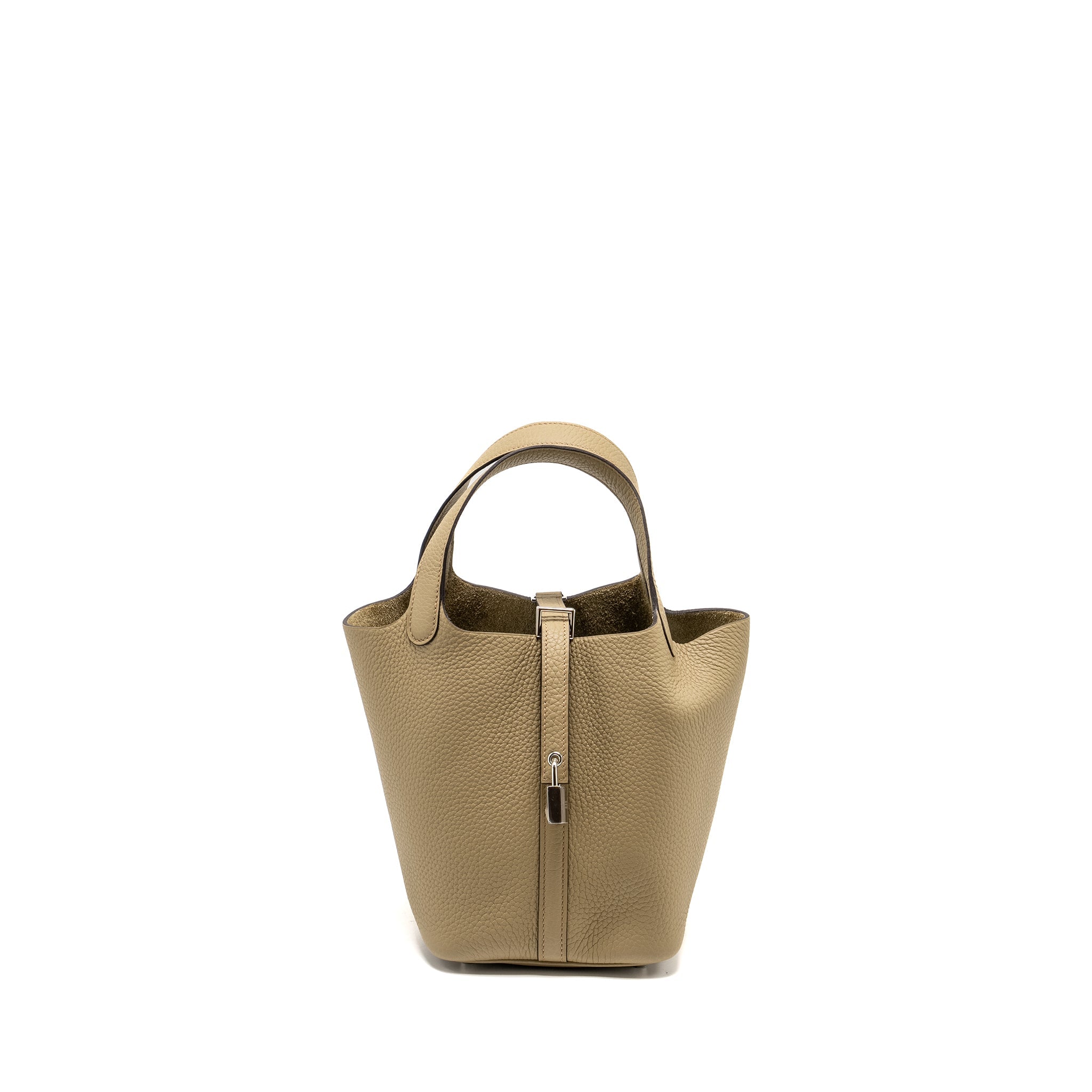 HERMES PICOTIN 18 LOCK BAG CLEMENCE 8Q BEIGE MARFA SHW