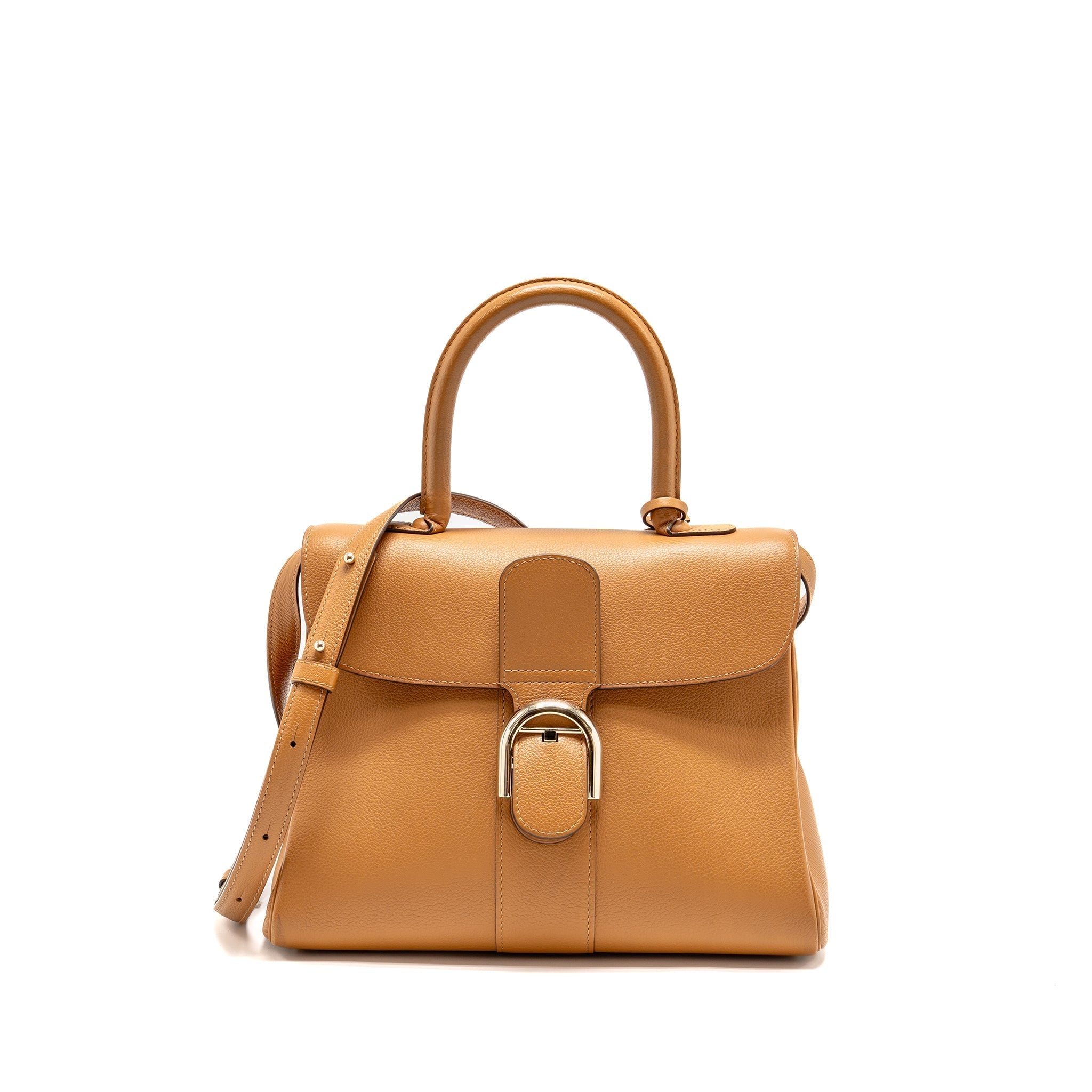 DELVAUX BRILLIANT MM CALFSKIN BROWN SHW