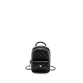 CHANEL 24P MINI BACKPACK/CROSSBODY BAG CAVIAR BLACK SHW (MICROCHIP)