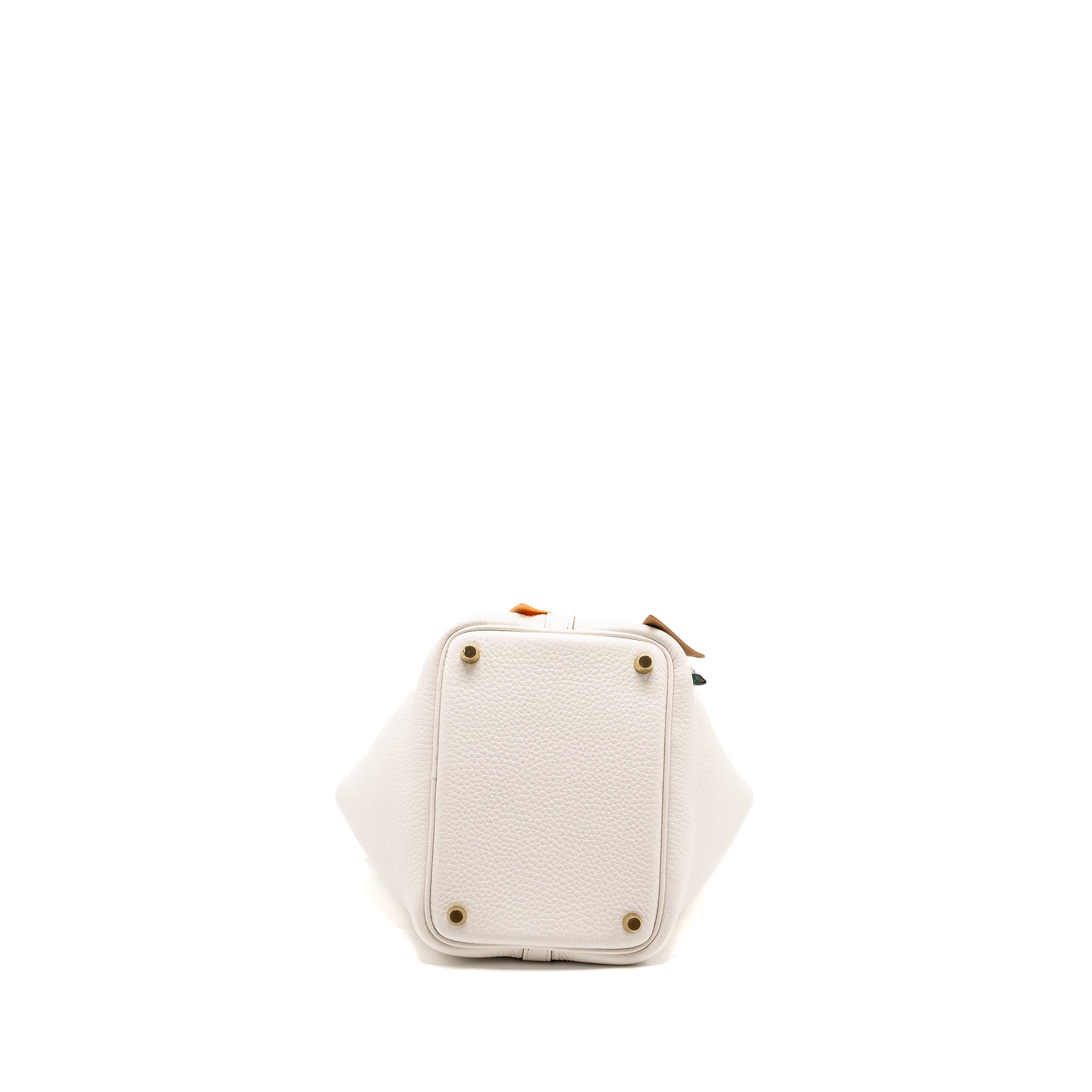 HERMES PICOTIN 18 LOCK BAG CLEMENCE GRIS PALE GHW
