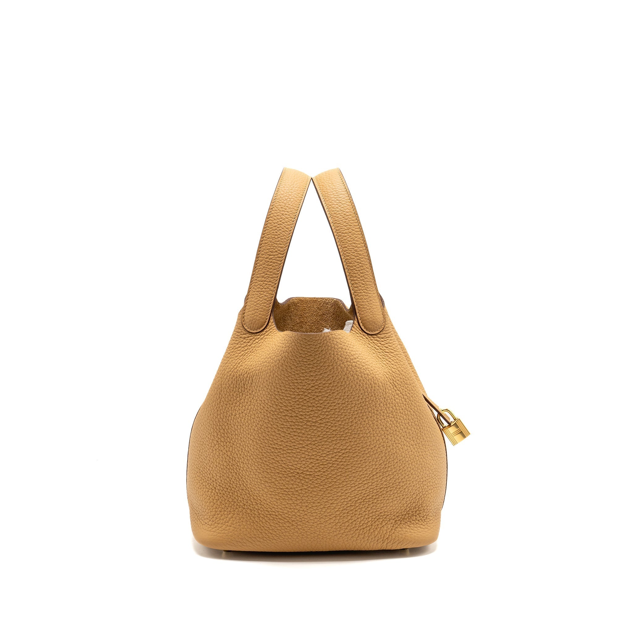 HERMES PICOTIN 22 CLEMENCE BISCUIT GHW
