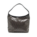 GOYARD BOHEME HOBO BAG GOYARDLINE CANVAS/CALFSKIN BLACK SHW