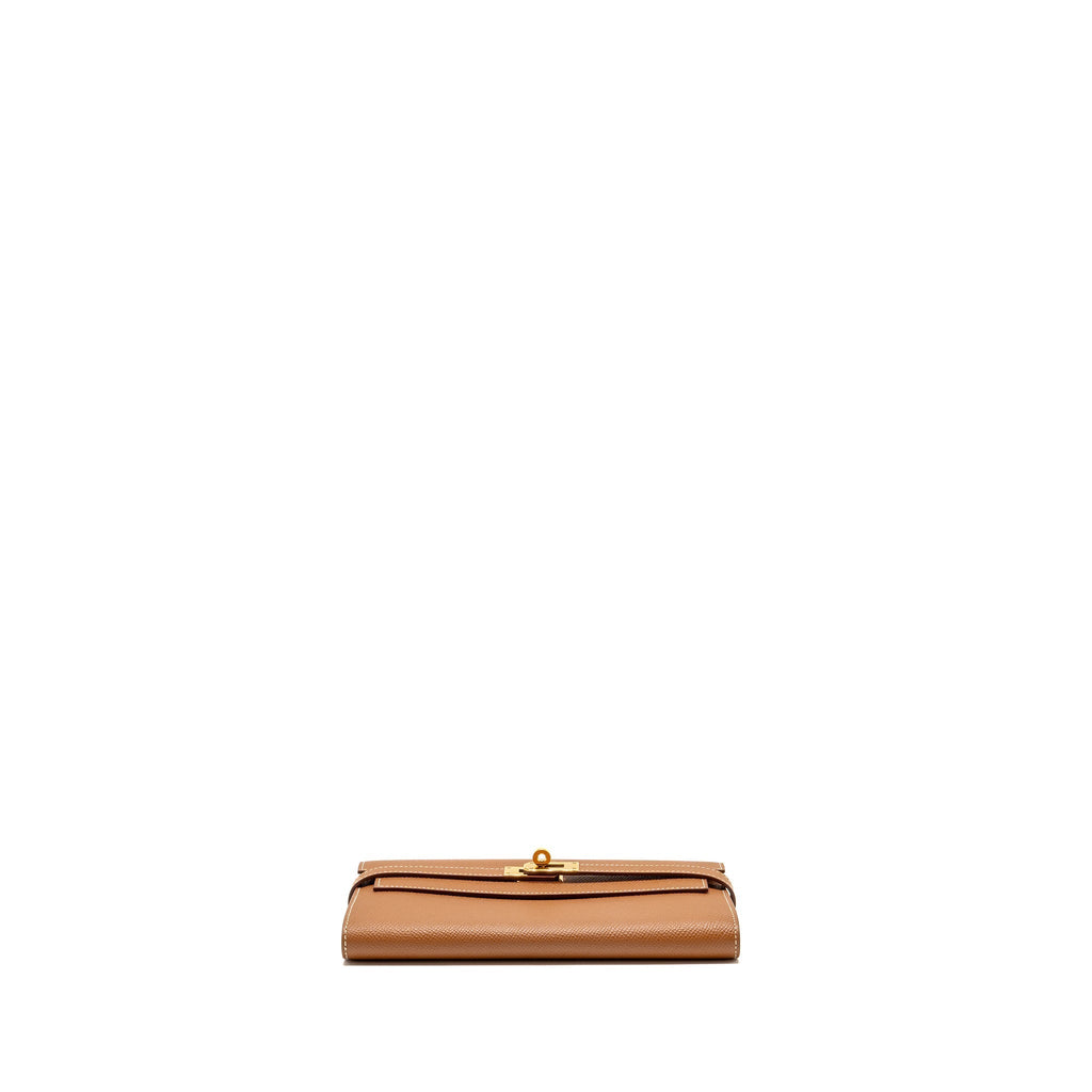 HEMES KELLY LONG WALLET EPSOM GOLD GHW
