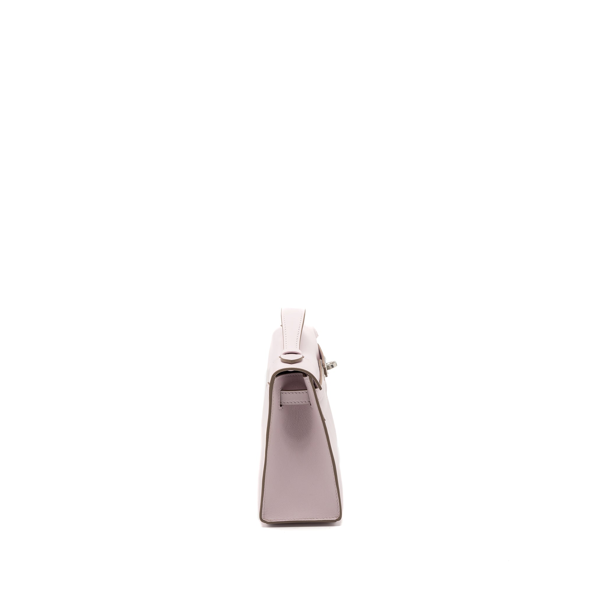HERMES KELLY POCHETTE SWIFT MAUVE PALE SHW