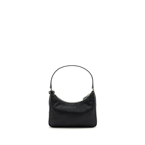 PRADA RE-EDITION 2005 RE-NYLON AND SAFFIANO MINI BAG BLACK SHW