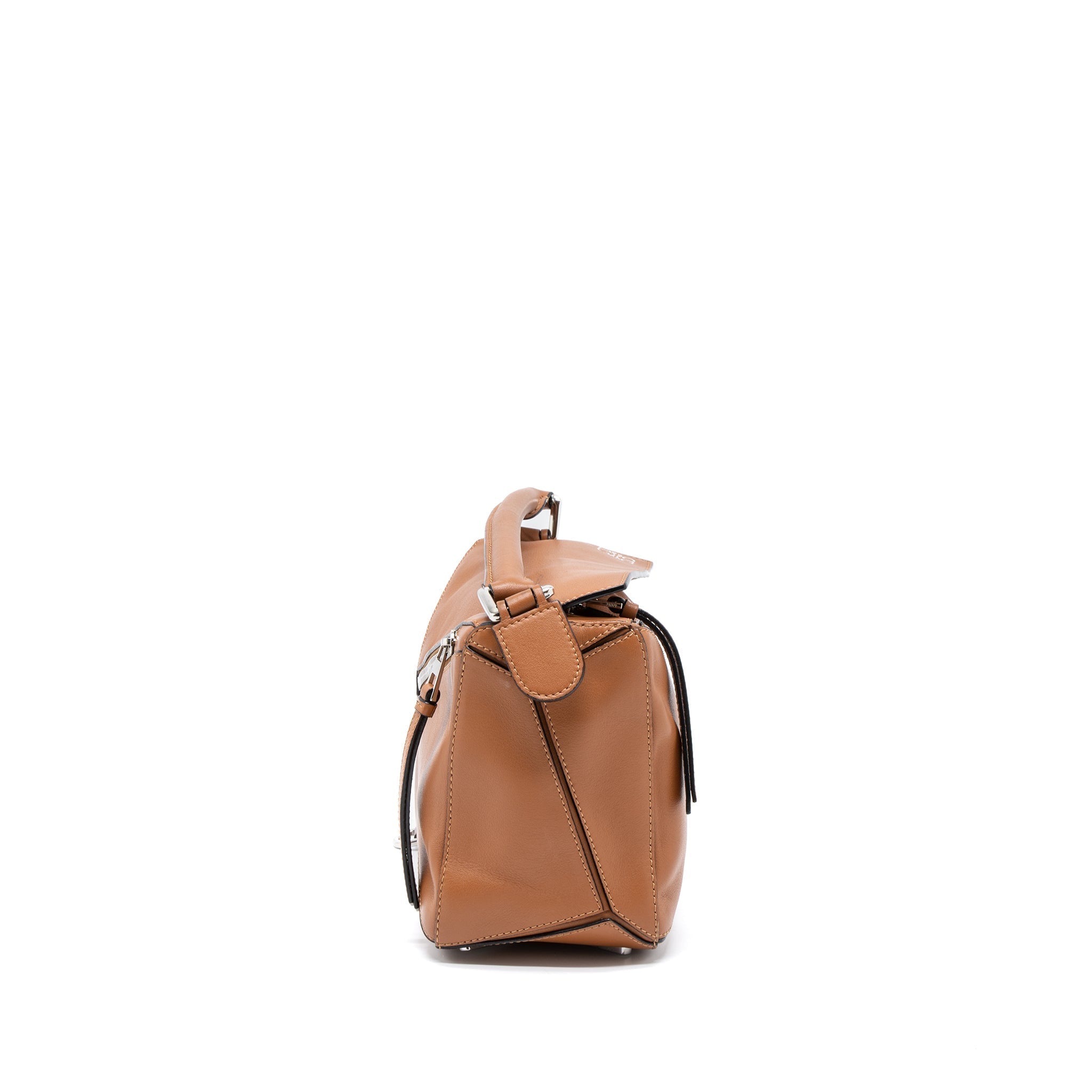 LOEWE SMALL PUZZLE BAG CALFSKIN TAN SHW