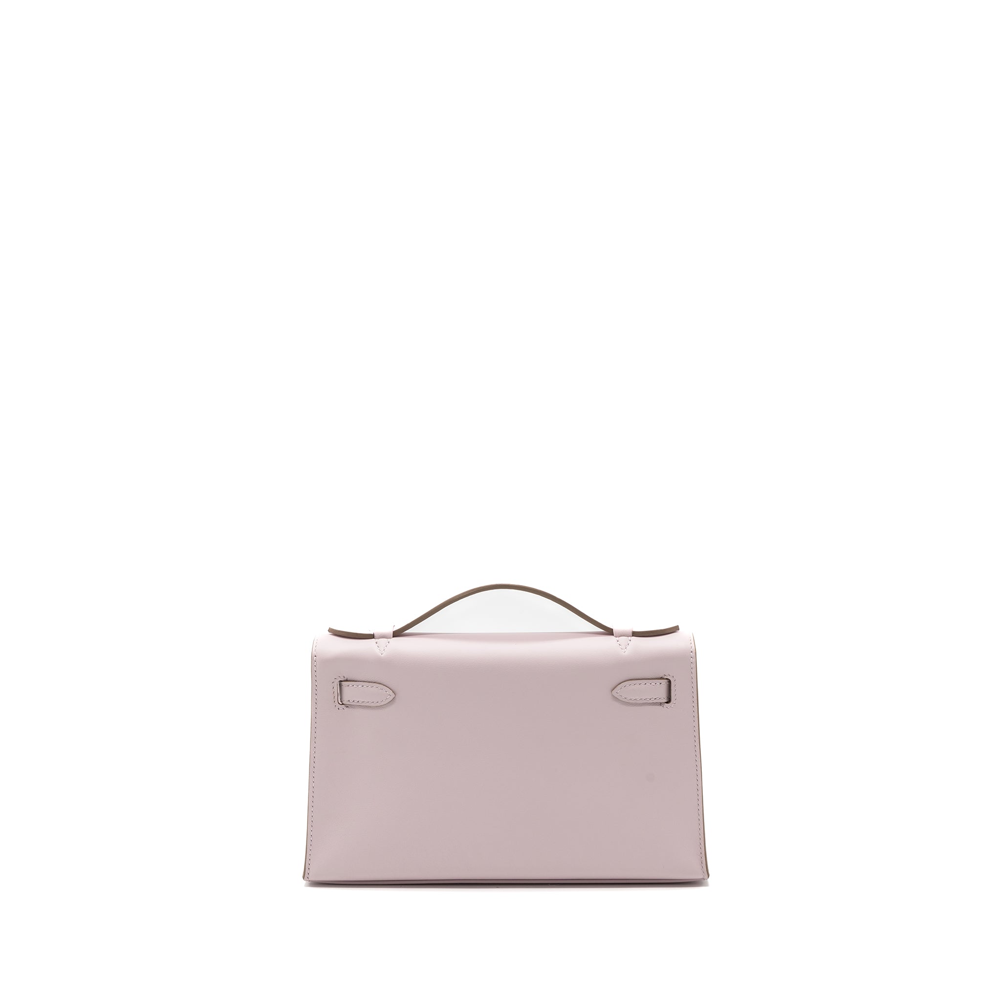 HERMES KELLY POCHETTE SWIFT MAUVE PALE SHW