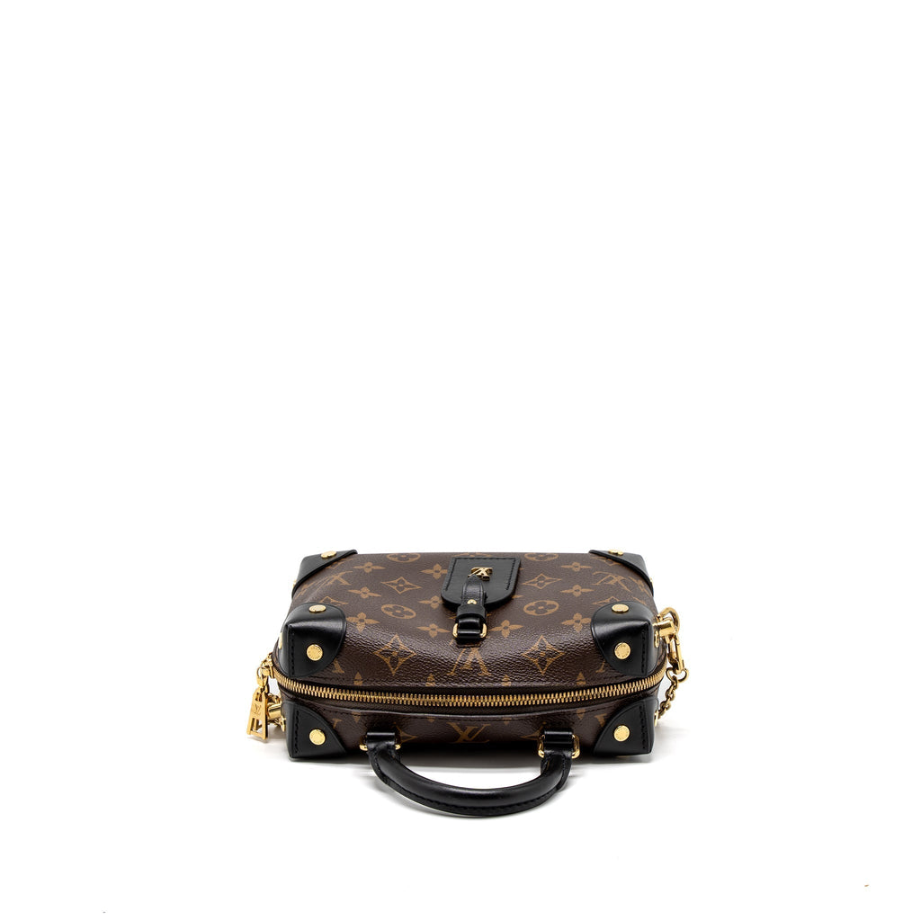 LOUIS VUITTON PETITE MALLE SOUPLE MONOGRAM CANVAS BLACK GHW (NEW VERSION)