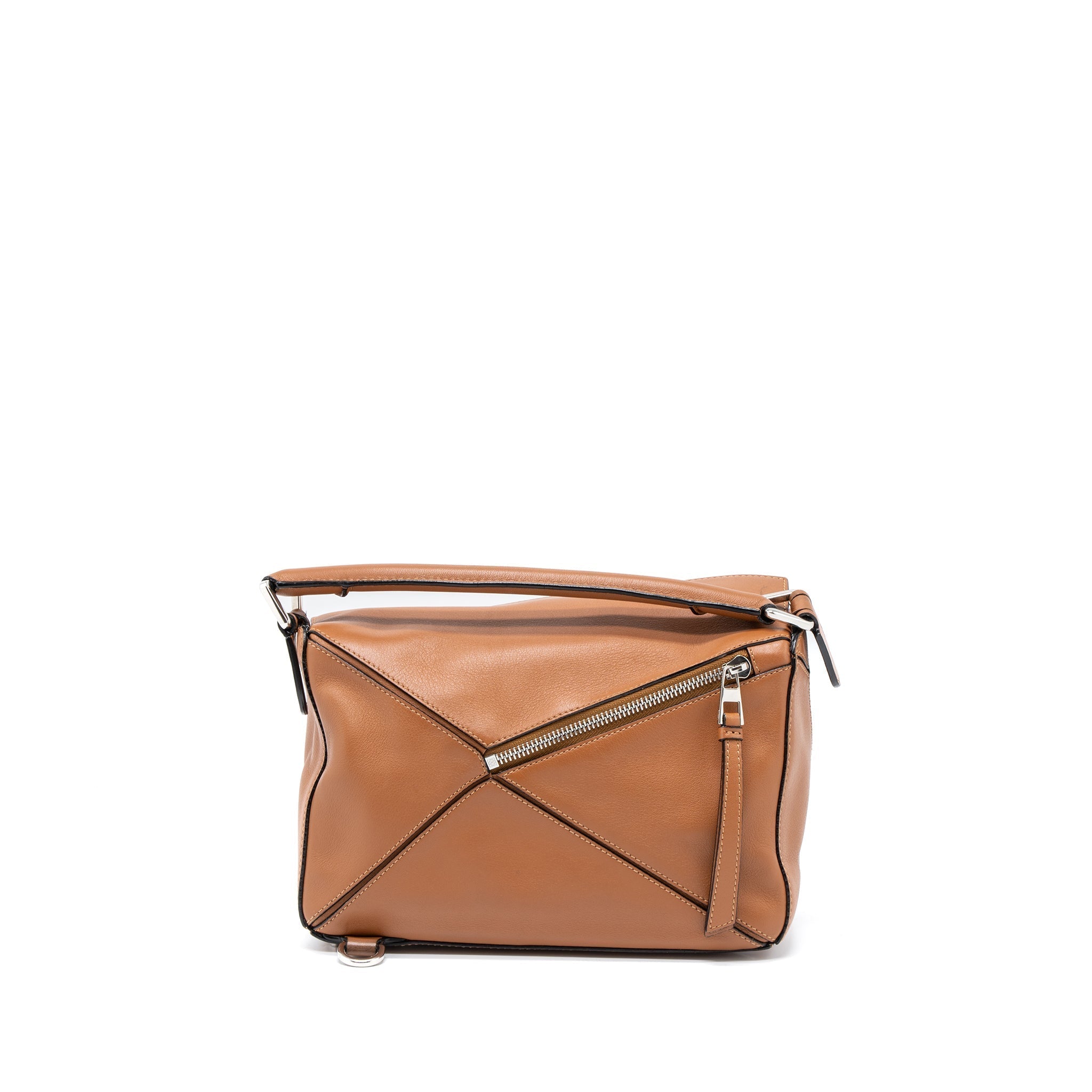 LOEWE SMALL PUZZLE BAG CALFSKIN TAN SHW