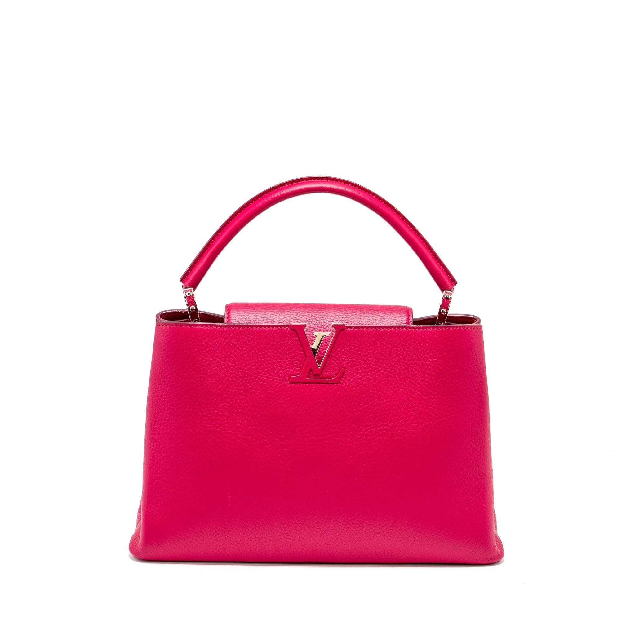 LOUIS VUITTON CAPUCINES TAURILLON HOT PINK SHW