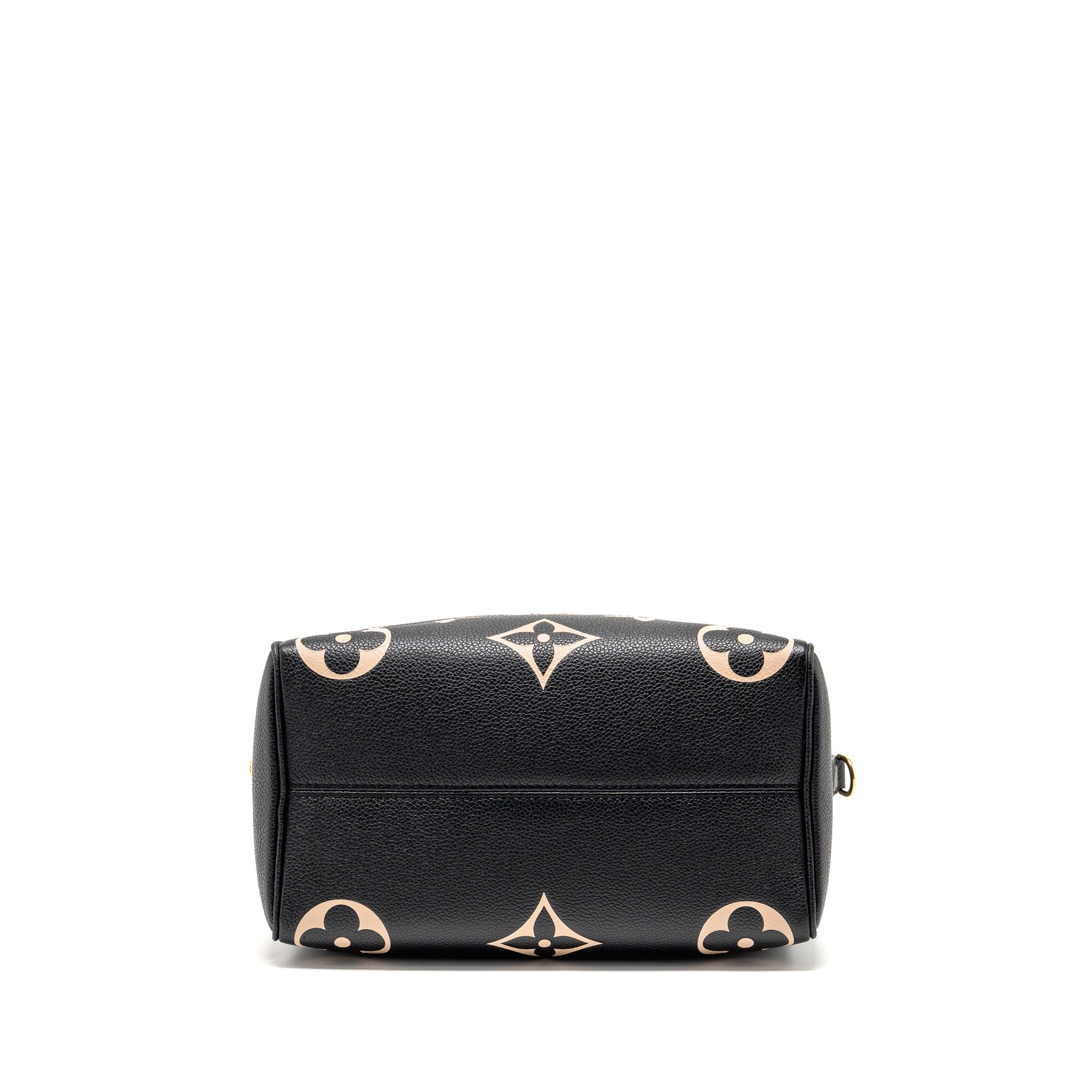 LOUIS VUITTON SPEEDY BANDOULIERE 25 BICOLOUR MONOGRAM EMPREINTE LEATHER BLACK/BEIGE GHW