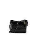 CHANEL NEW MEDIUM GABRIELLE HOBO BAG CALFSKIN BLACK MULTICOLOUR HARDWARE (MICROCHIP)