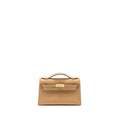 HERMES KELLY POCHETTE SWIFT 0M CHAI GHW