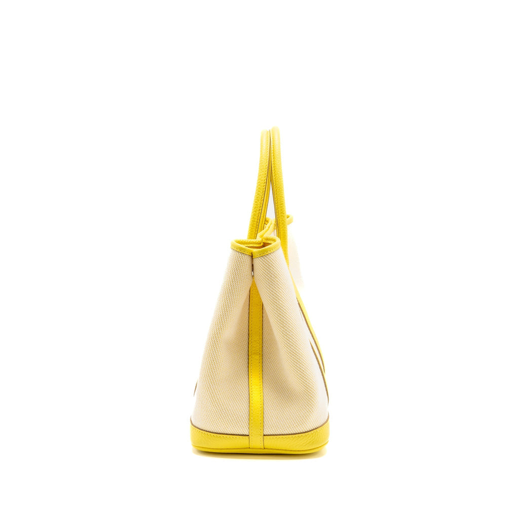 HERMES GARDEN PARTY 30 CANVAS / NEGONDA CITRON/LIME SHW