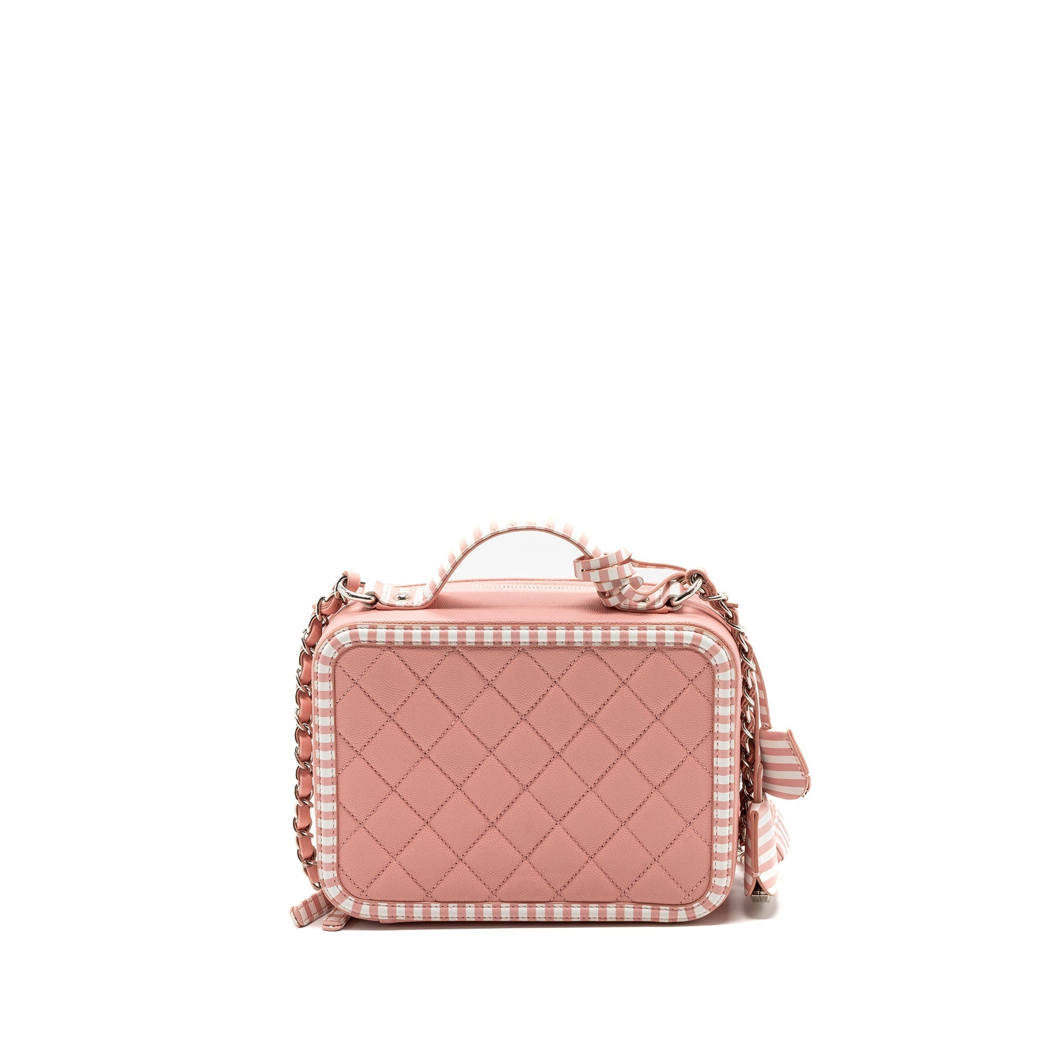 CHANEL MEDIUM FILIGREE VANITY CASE CAVIAR PINK MULTICOLOUR SHW