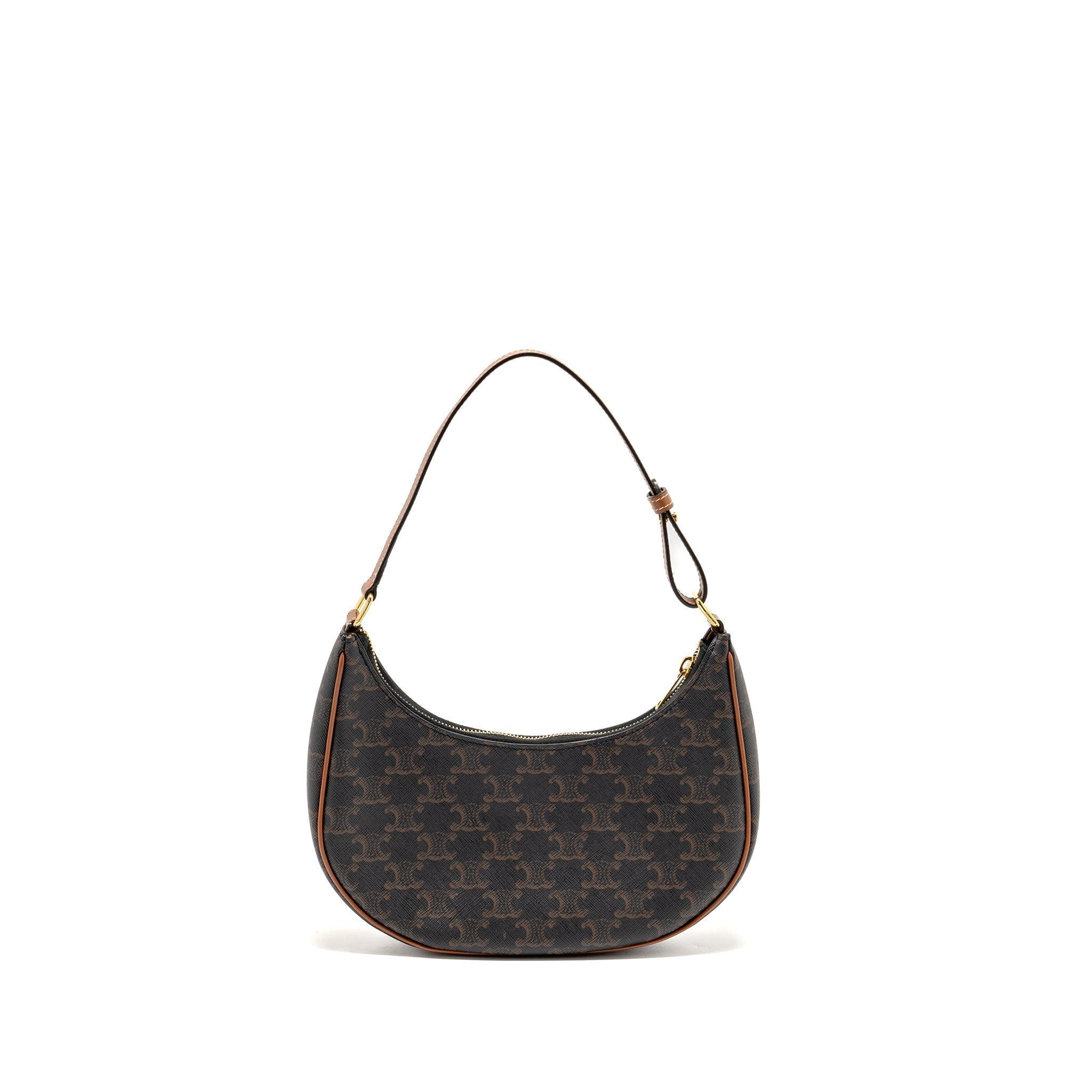 CELINE AVA BAG TRIOMPHE CANVAS / CALFSKIN TAN GHW