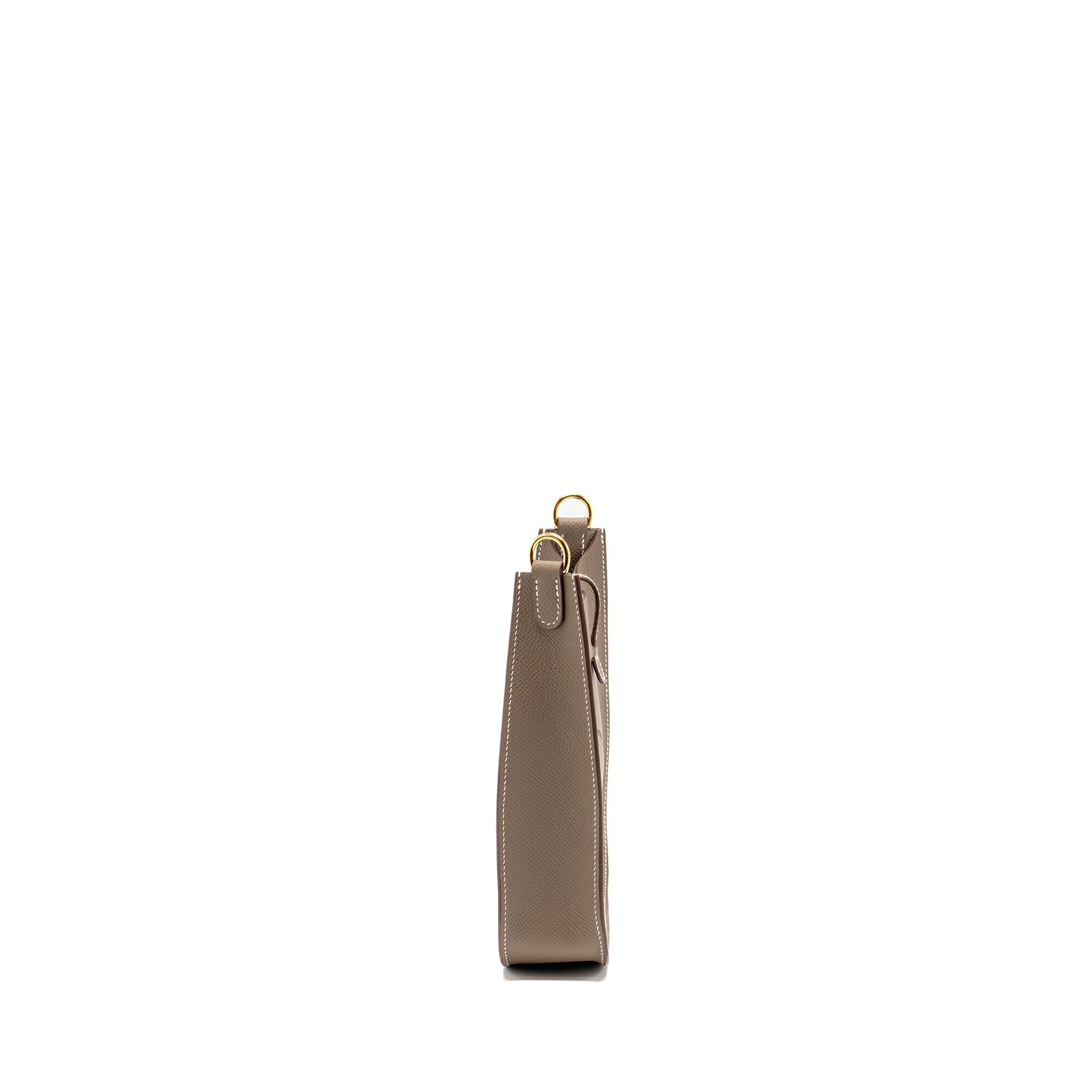 HERMES MINI EVELYNE SELLIER EPSOM ETOUPE GHW