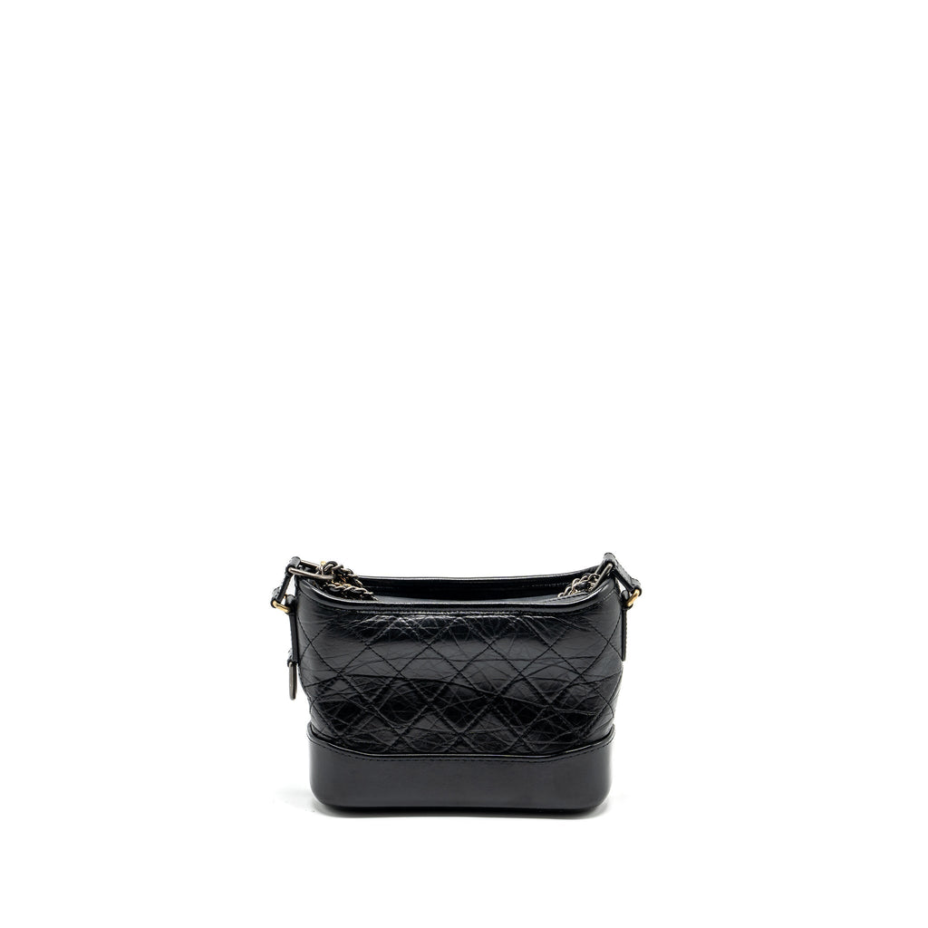 CHANEL SMALL GABRIELLE HOBO BAG CALFSKIN BLACK MULTICOLOUR HARDWARE