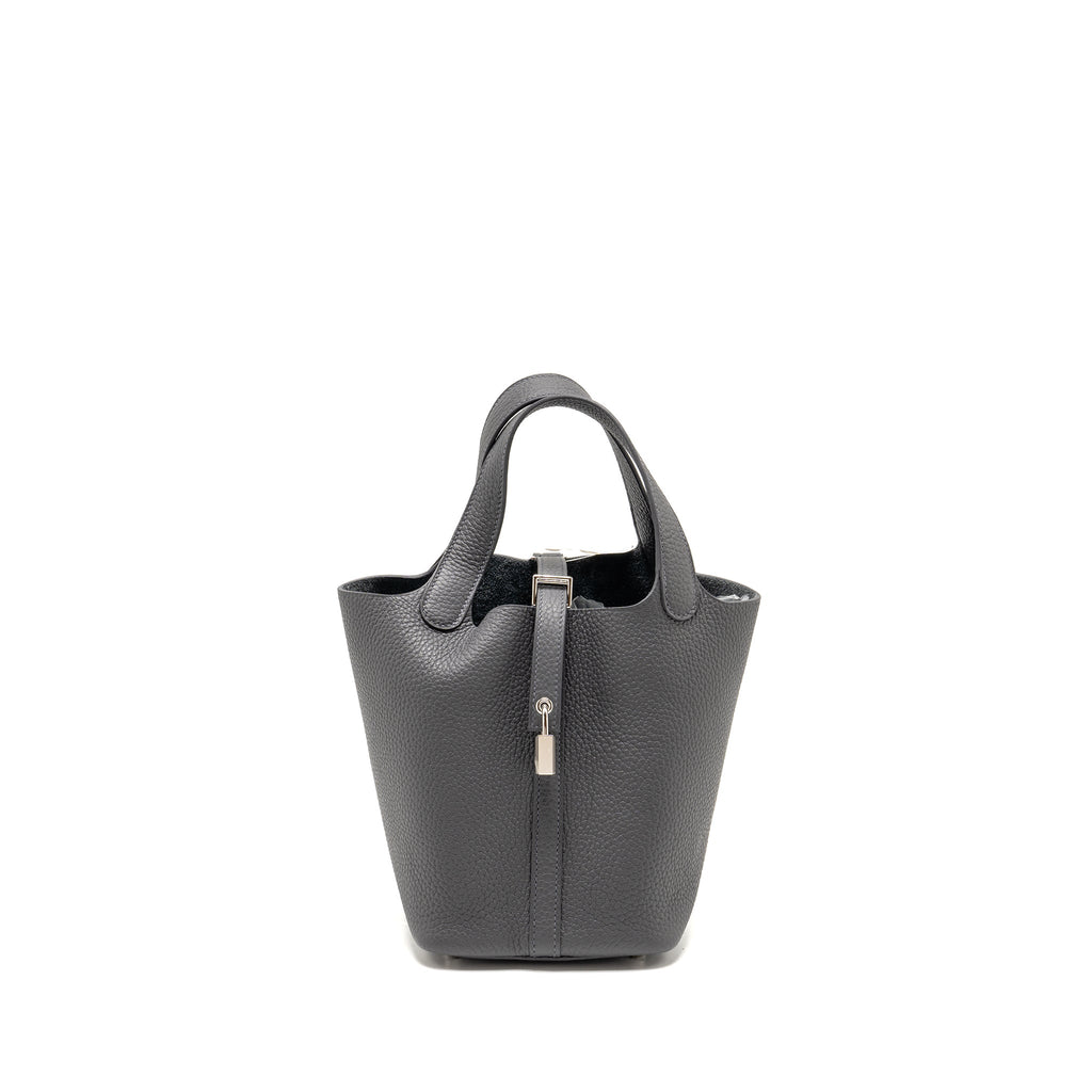 HERMES PICOTIN 18 LOCK BAG CLEMENCE ARDOISE SHW