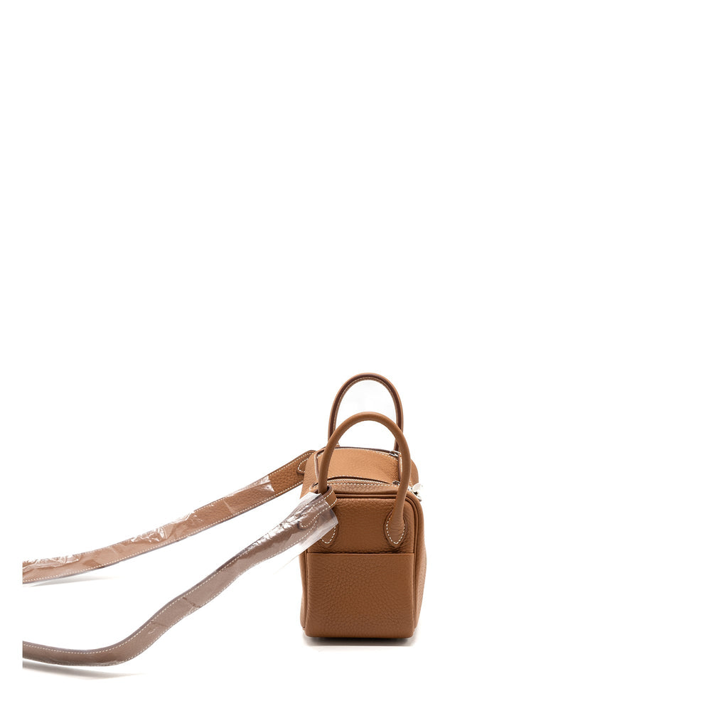 HERMES MINI LINDY CLEMENCE GOLD SHW