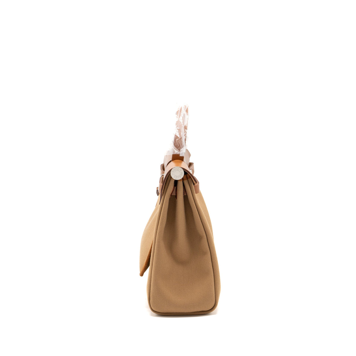 Hermes Herbag 31 Zip Bag Canvas/Hunter Chai/Fauve SHW