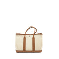 HERMES GARDEN PARTY 30 CANVAS/NEGONDA ECRU/DESERT/GOLD SHW