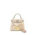 HERMES KELLY 25 IN AND OUT SWIFT IMPRIME NATA/MULTICOLOUR SHW