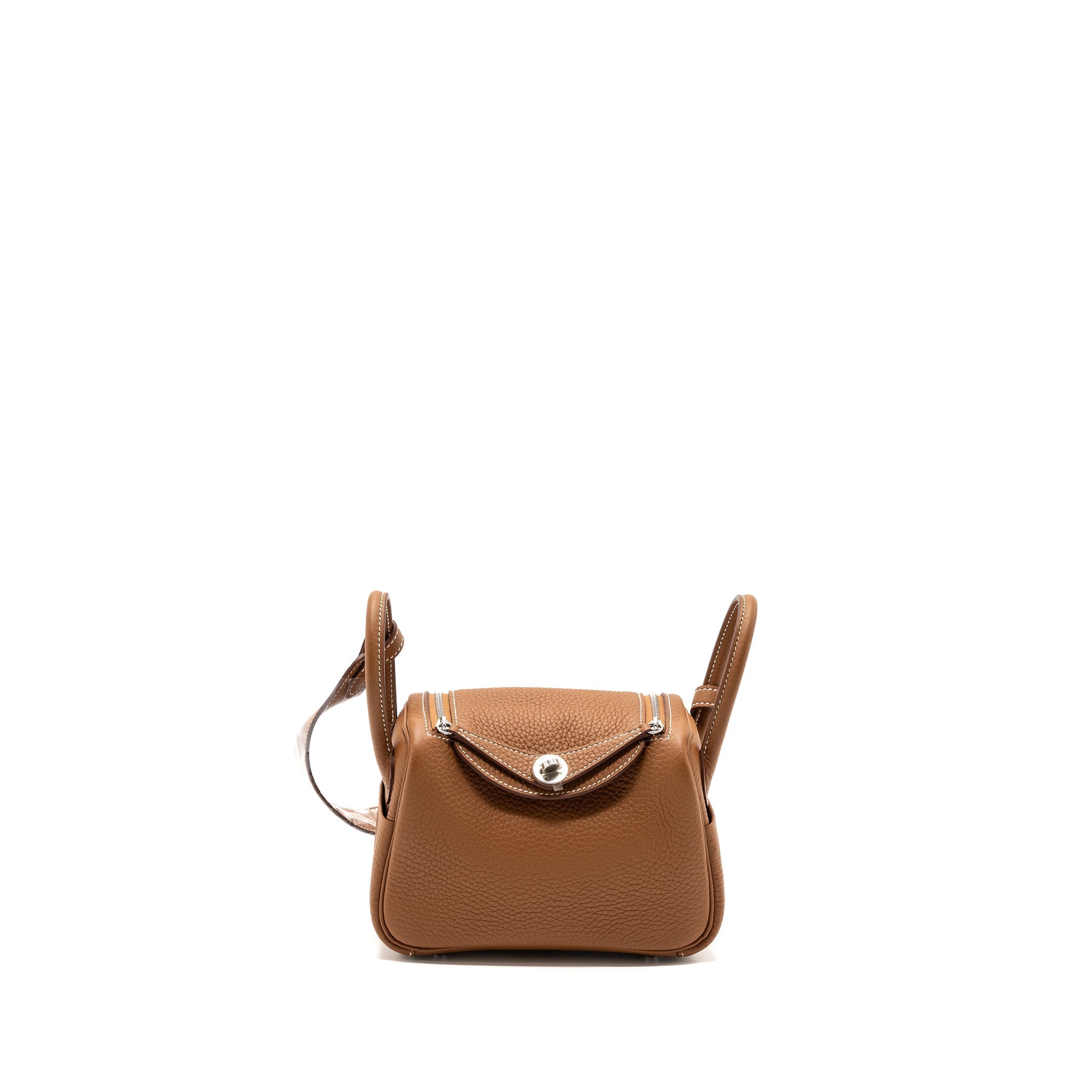 HERMES MINI LINDY CLEMENCE GOLD SHW