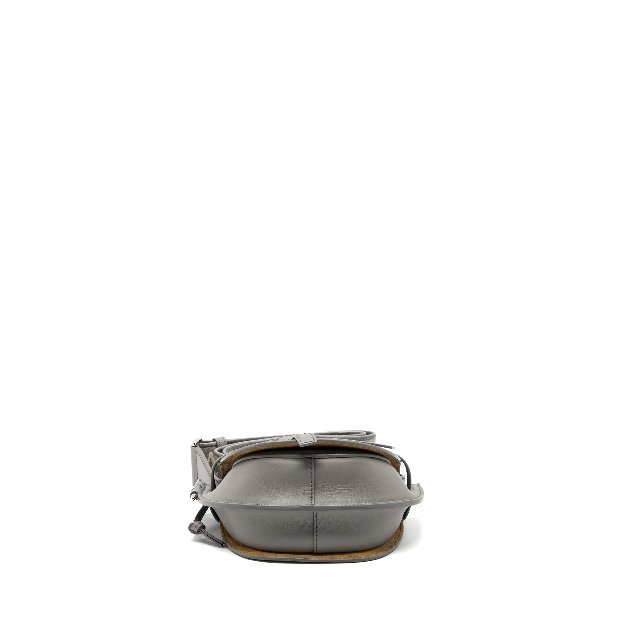 LOEWE MINI GATE DUAL BAG CALFSKIN PEARL GREY SHW