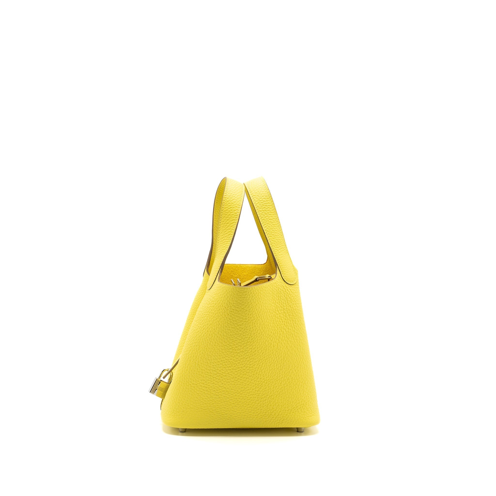 HERMES PICOTIN 18 LOCK BAG CLEMENCE LIME SHW