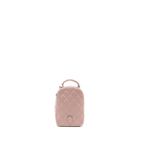 CHANEL 24P CLASSIC MINI BACKPACK CAVIAR LIGHT PINK SHW (MICROCHIP)