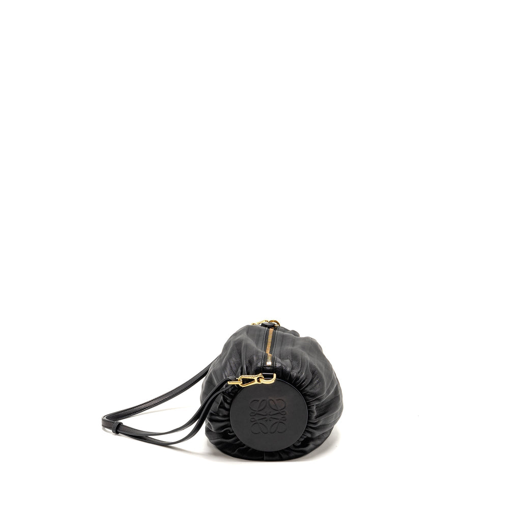 LOEWE BRACELET POUCH LAMBSKIN BLACK GHW