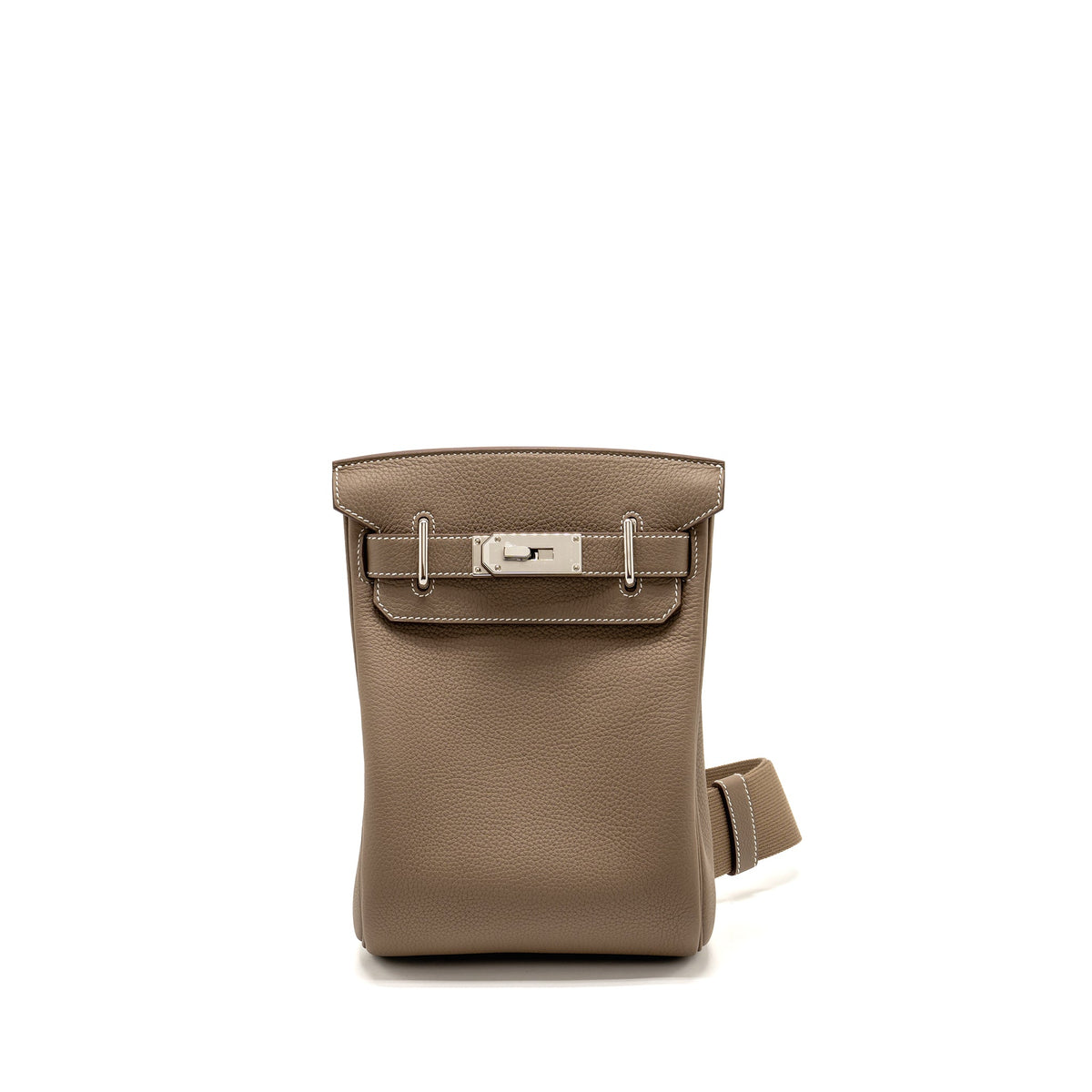 Hermes Hac A Dos PM Backpack Togo Etoupe SHW
