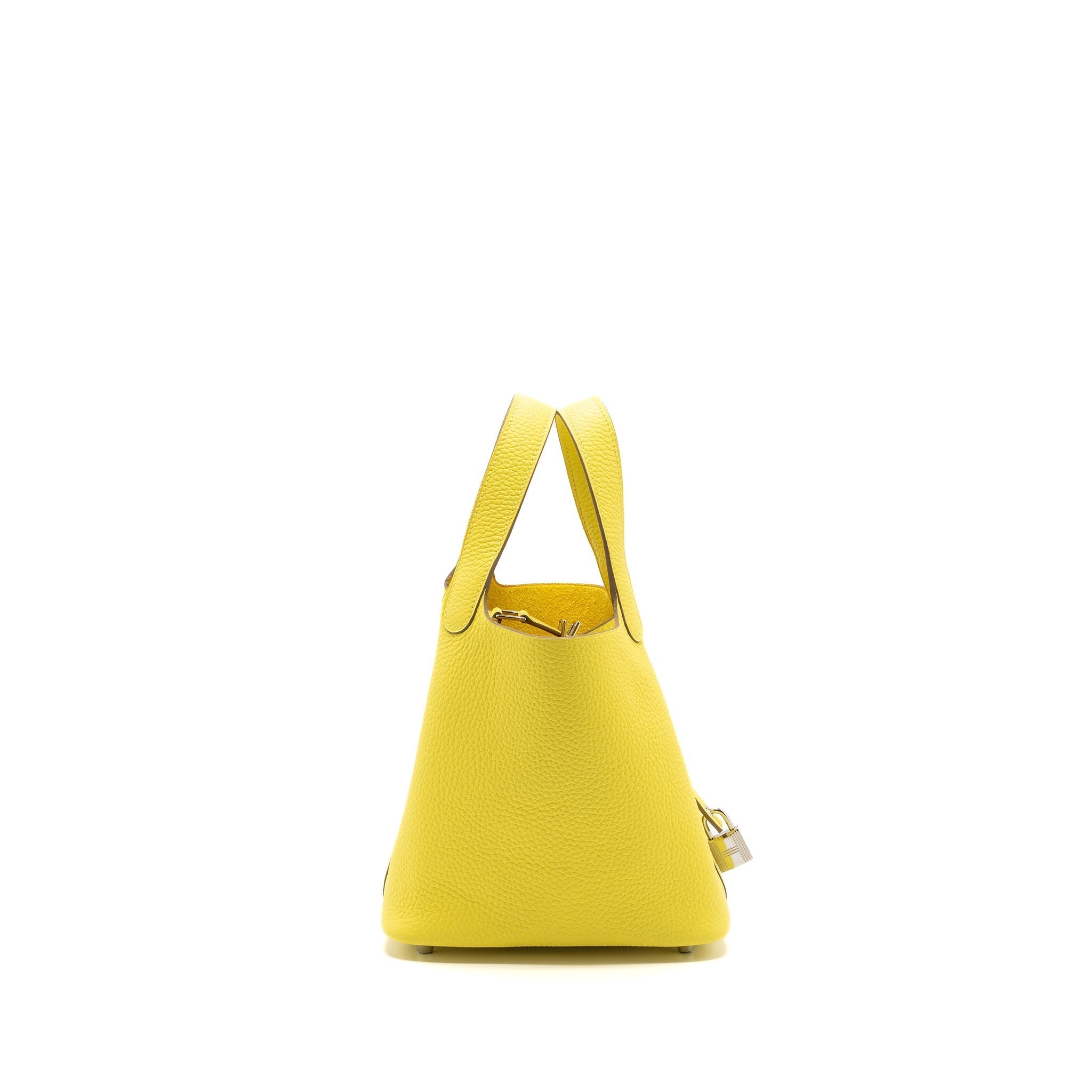 HERMES PICOTIN 18 LOCK BAG CLEMENCE LIME SHW