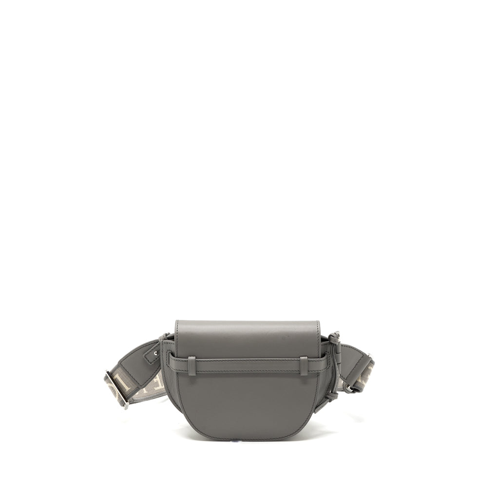 LOEWE MINI GATE DUAL BAG CALFSKIN PEARL GREY SHW